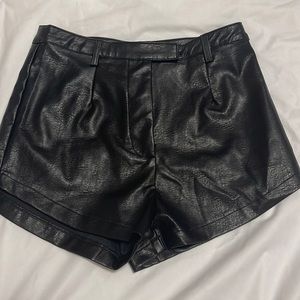 PRINCESS POLLY LEATHER SHORTS